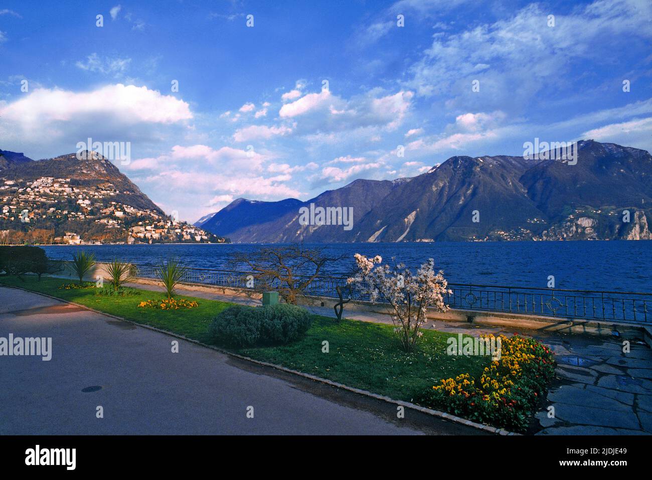 Lugano: Jardins sur le lac. Banque D'Images