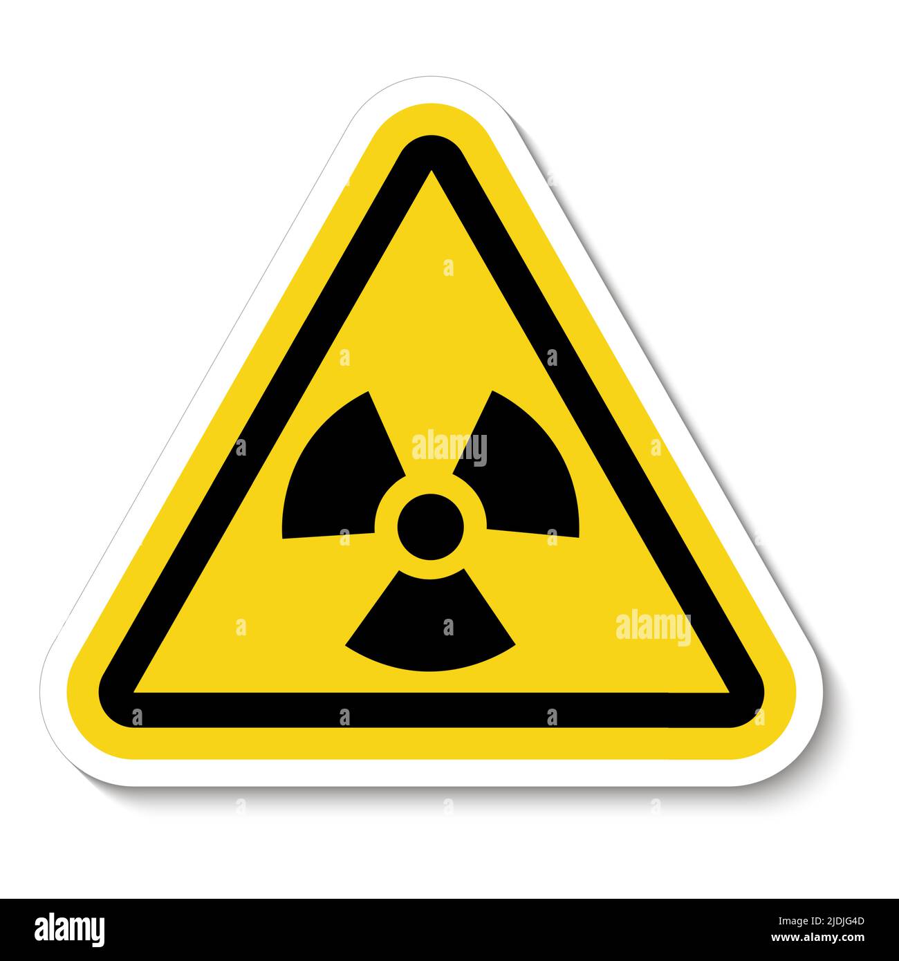 Symbole de danger de rayonnement isoler sur fond blanc, illustration vectorielle Illustration de Vecteur