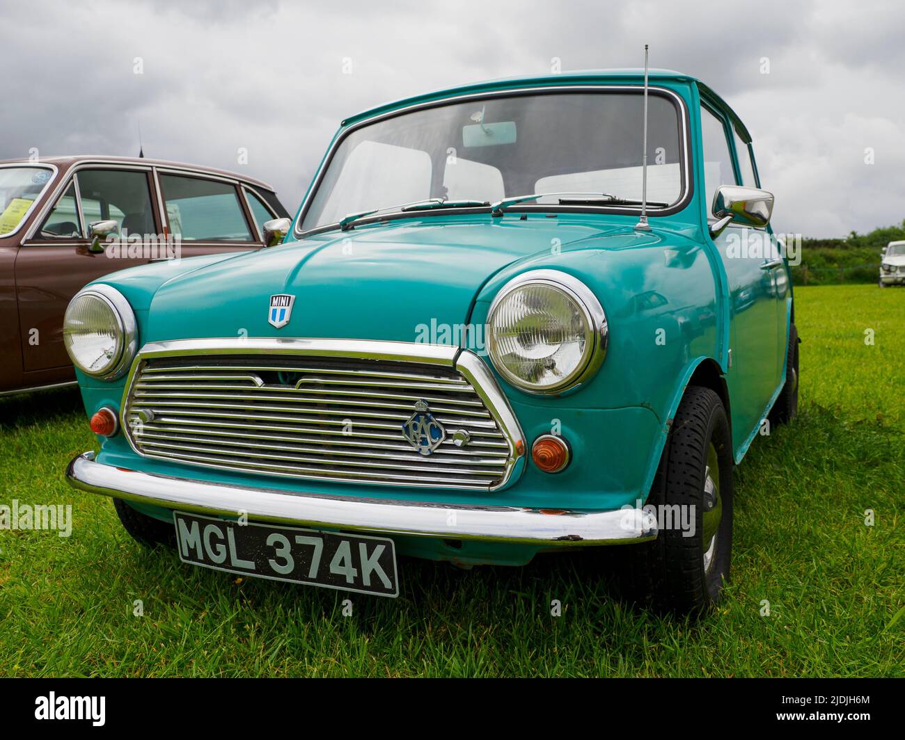 Mini voiture classique des années 1970 Banque D'Images