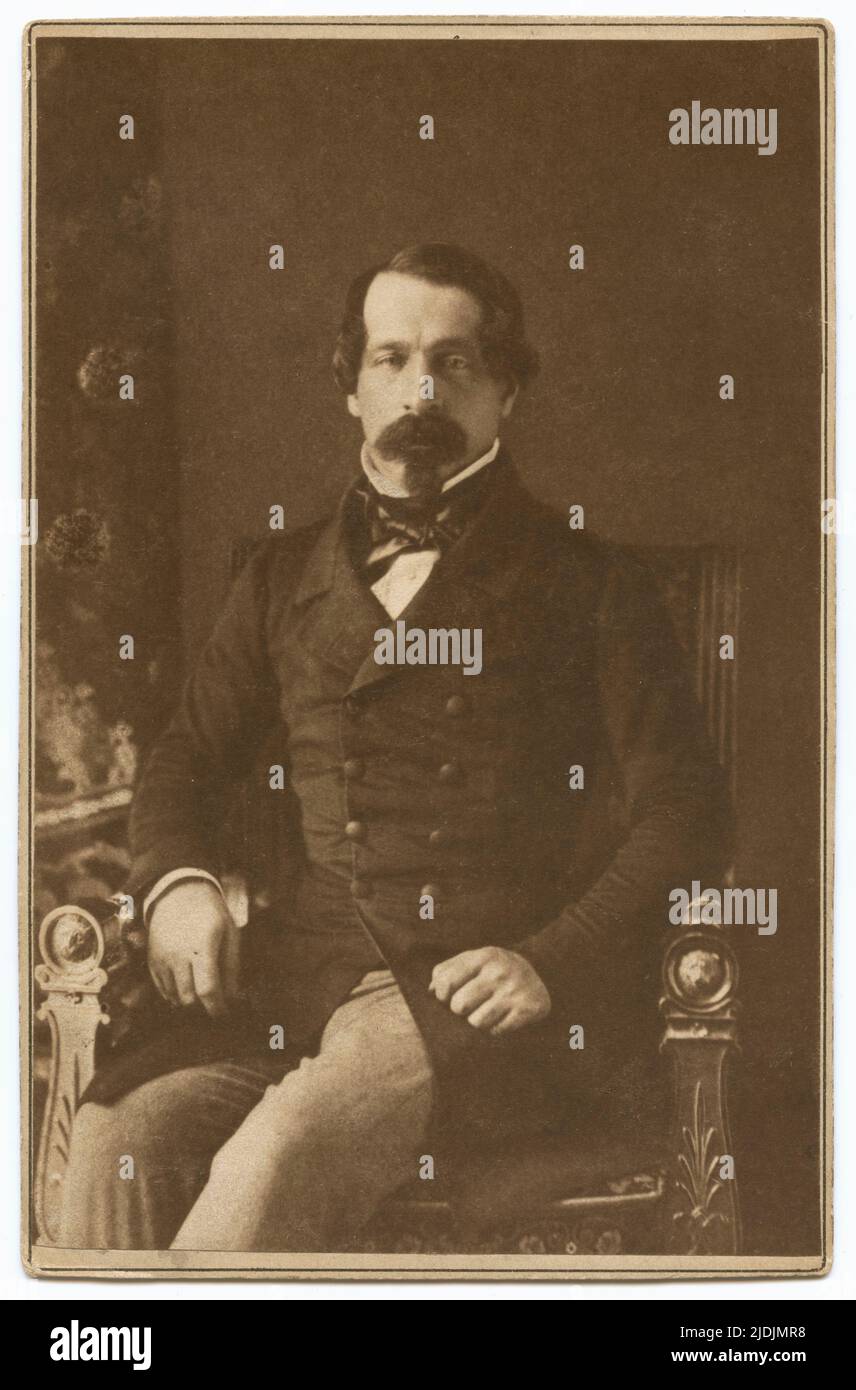 Portrait du prince-président Louis-Napoléon Bonaparte (1808 - 1873), 1852. Photographie de Gustave le Gray (1820 - 1884). Banque D'Images