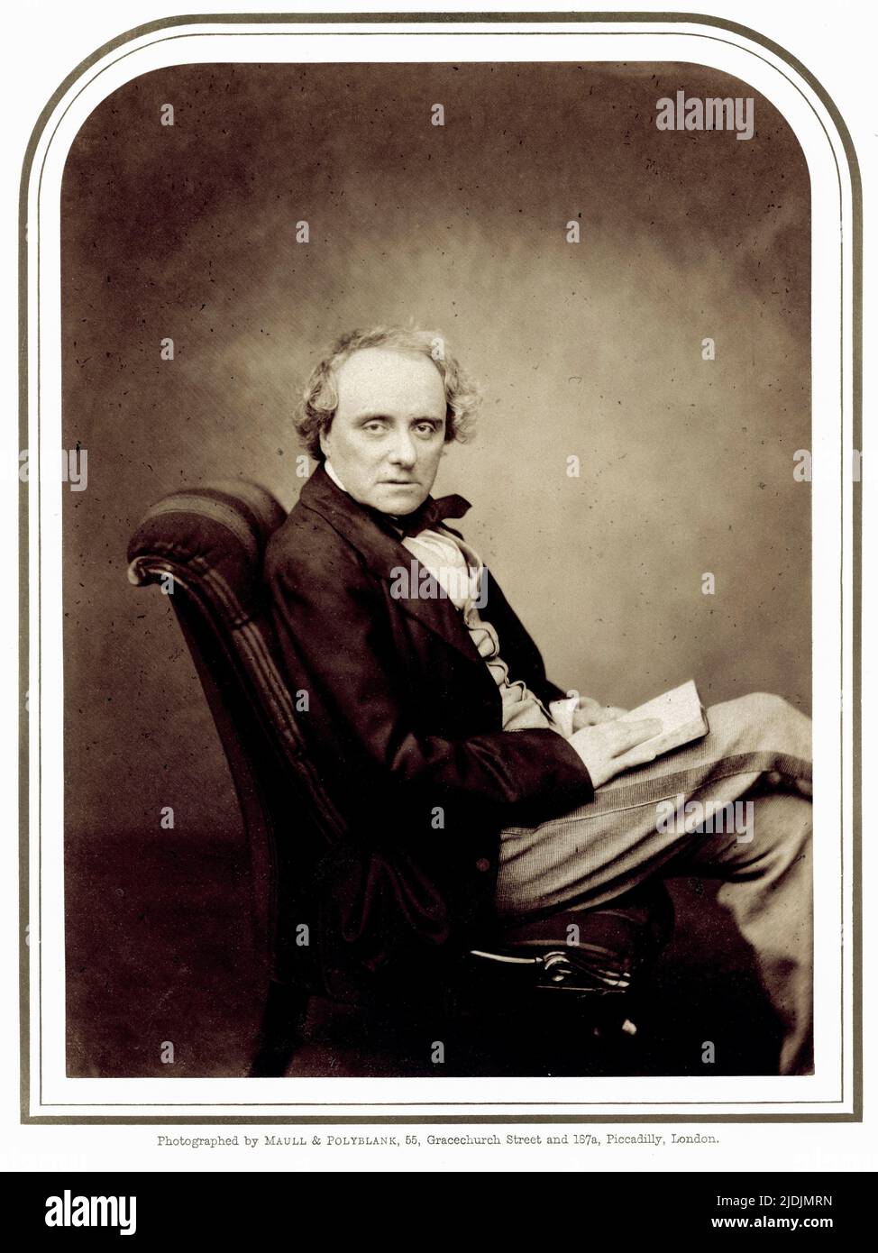 Portrait de l'acteur anglais et directeur de théâtre Charles Kean (1811 - 1868), janvier 1858. Photographie par Maull & Polyblank. Banque D'Images