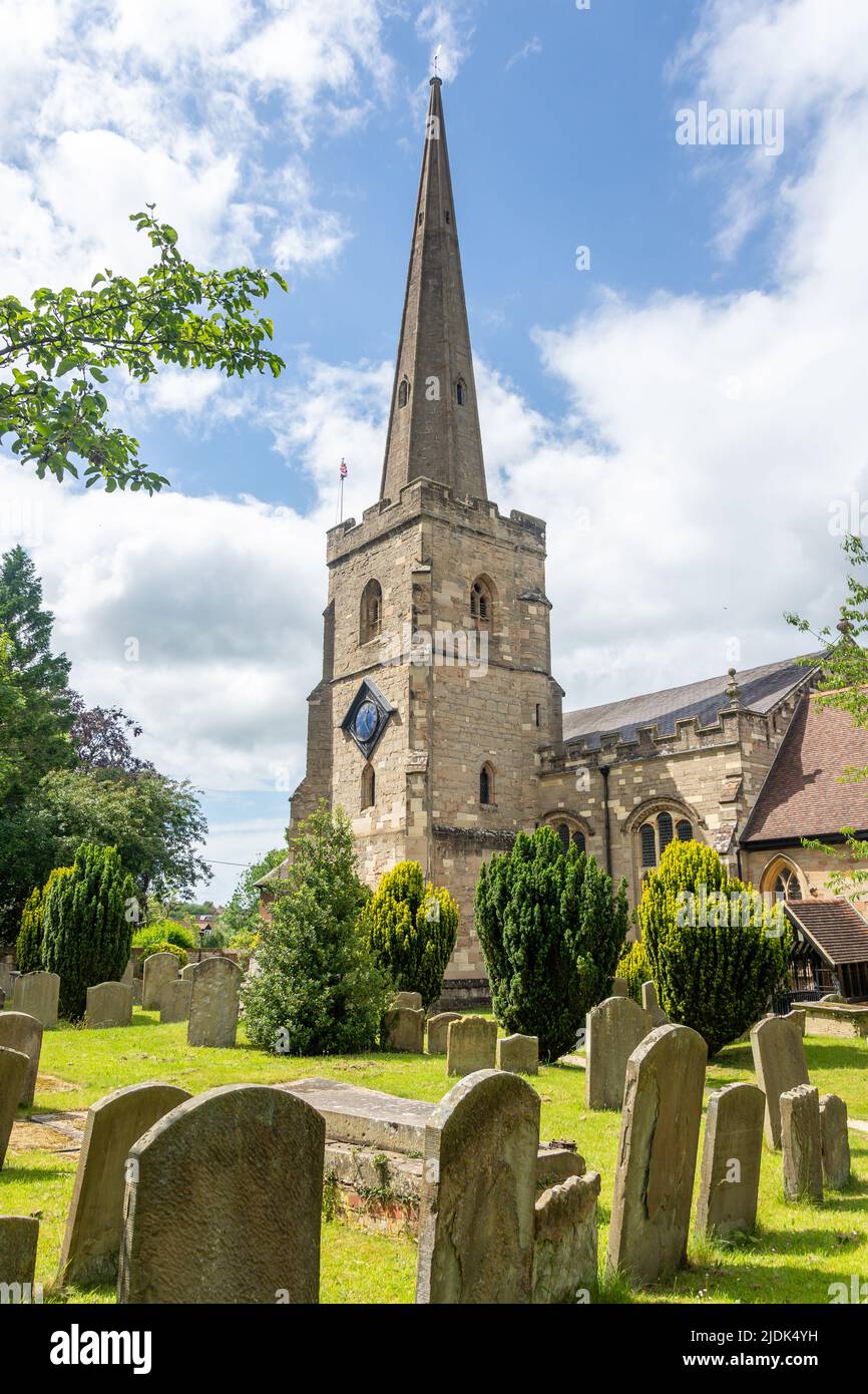 Eglise paroissiale St Mary, Church Street, Newent, Gloucestershire, Angleterre, Royaume-Uni Banque D'Images