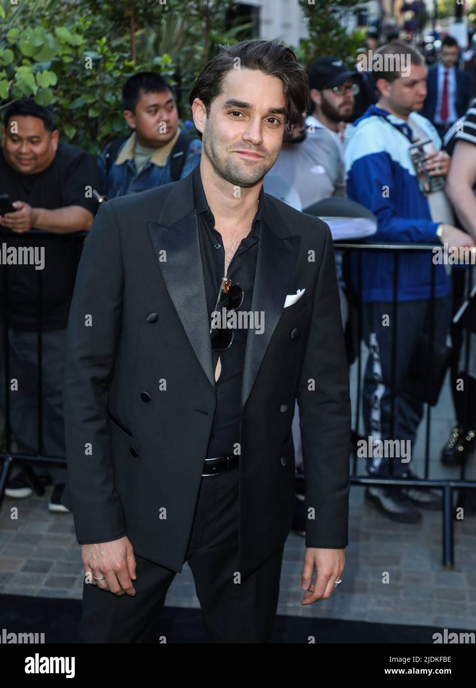 Londres, Royaume-Uni. 21st juin 2022. Maximilian Befort a vu arriver au Chiltern Firehouse à Londres pour un dîner organisé par Chris McCarthy et David Glasser pour célébrer le lancement britannique de Paramount . Crédit : SOPA Images Limited/Alamy Live News Banque D'Images