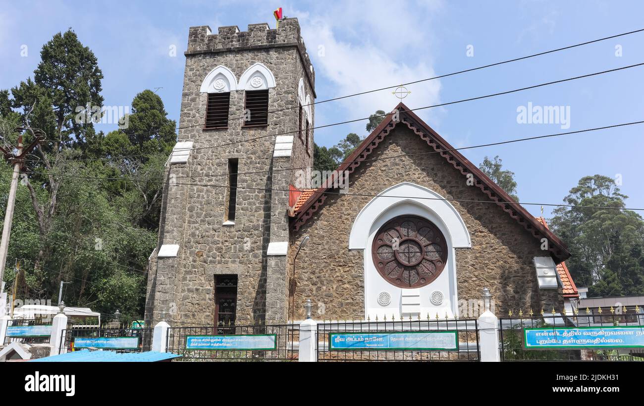 CSI Christ The King Church, Club Road, Kodaikanal, Tamilnadu, Inde Banque D'Images