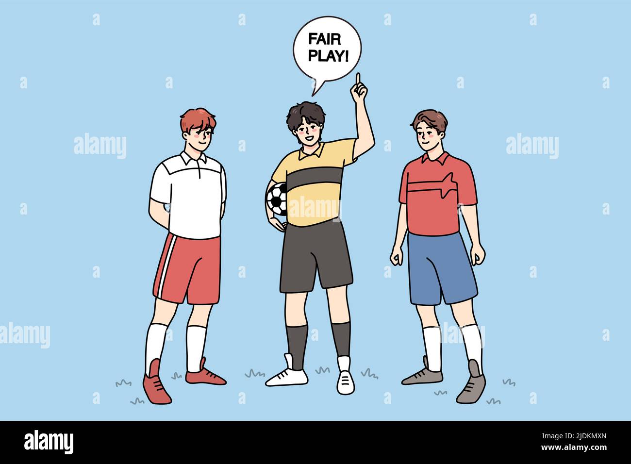 Football fair play Banque d'images vectorielles - Alamy