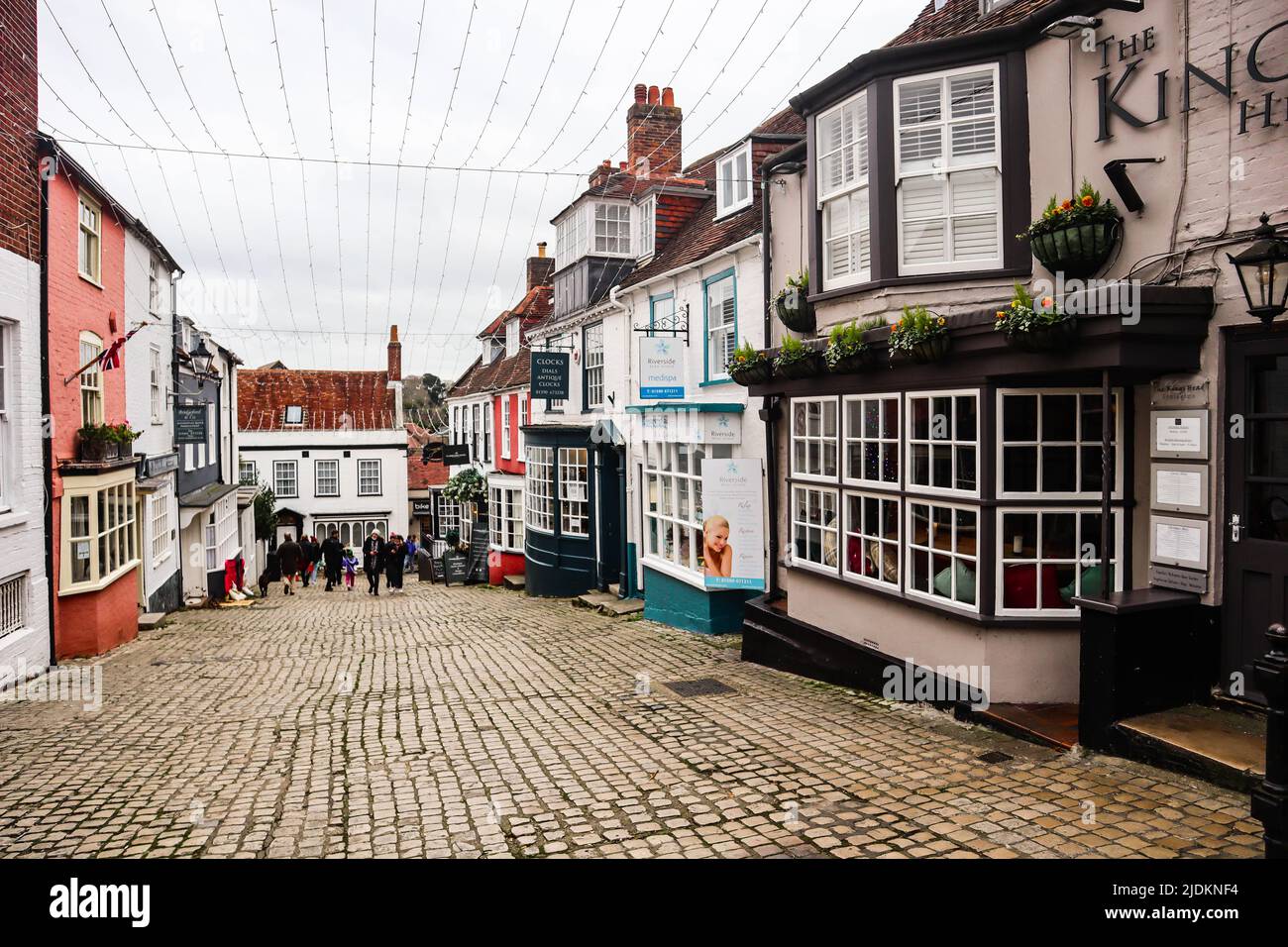La ville côtière géorgienne de Lymington, dans le Hampshire, au Royaume-Uni Banque D'Images