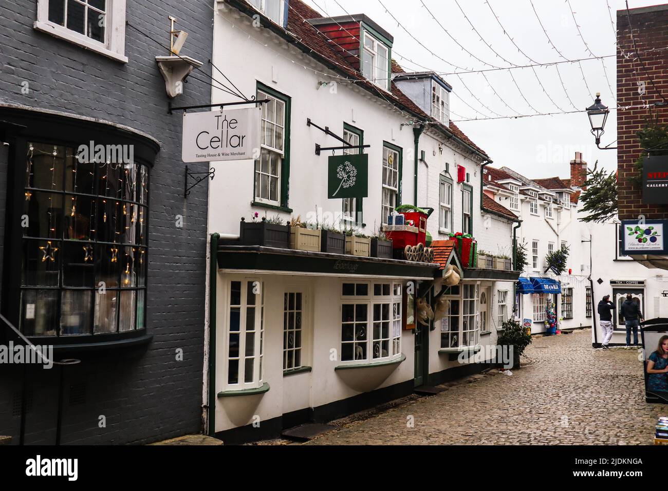 La ville côtière géorgienne de Lymington, dans le Hampshire, au Royaume-Uni Banque D'Images
