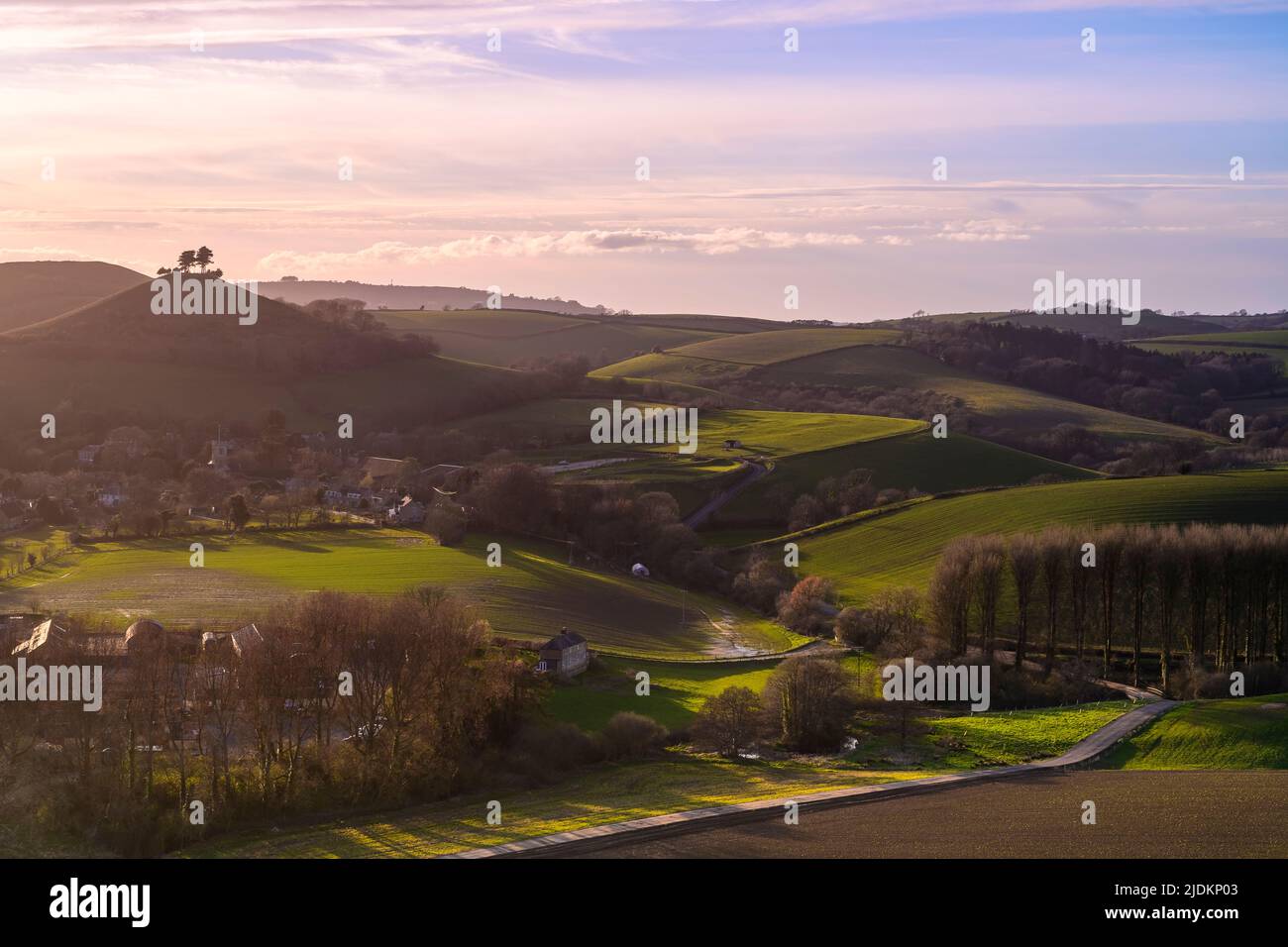 Colmer's Hill - Symondsbury, Bridport, Dorset, Royaume-Uni Banque D'Images