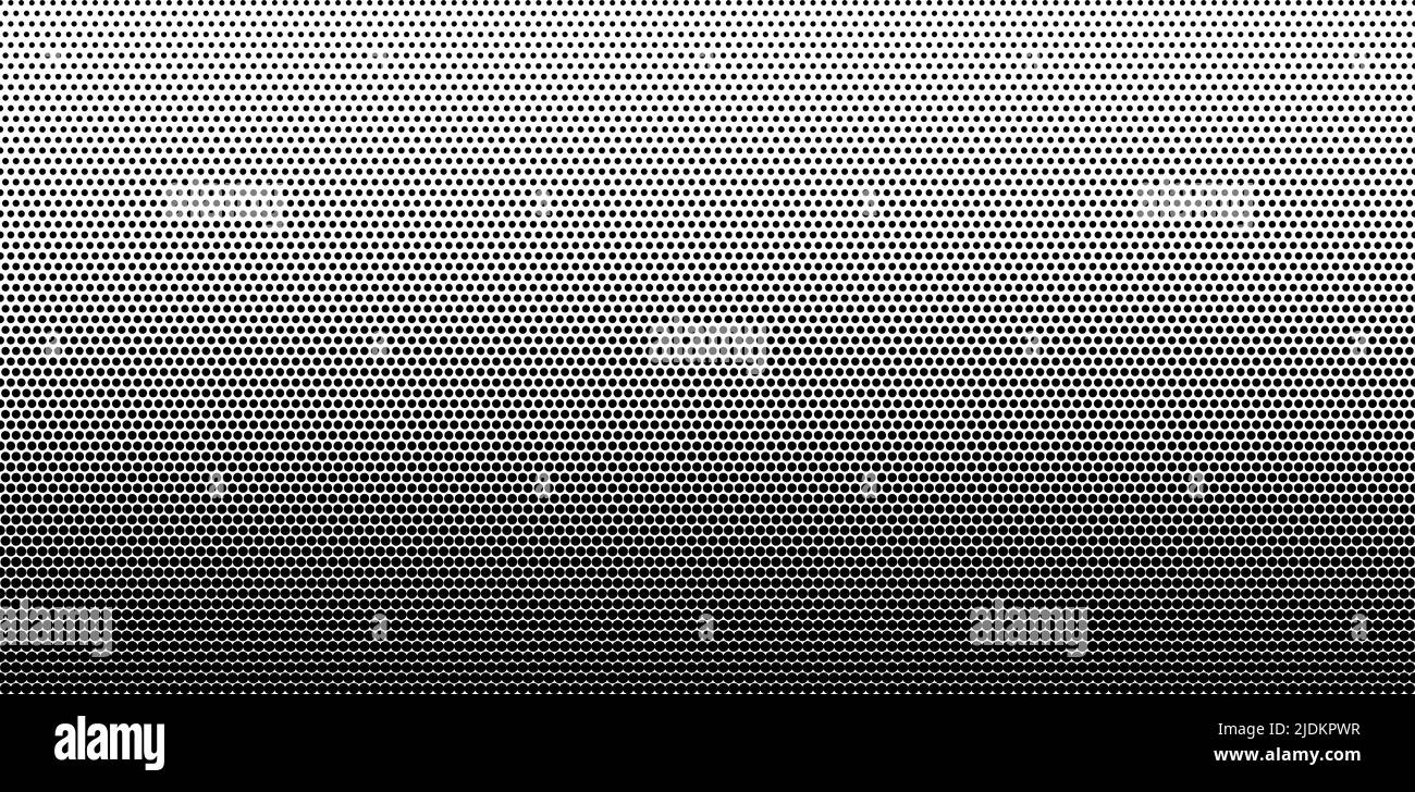 Arrière-plan abstrait dégradé en pointillés demi-tons. Texture de grunge noire et blanche vectorisée Illustration de Vecteur