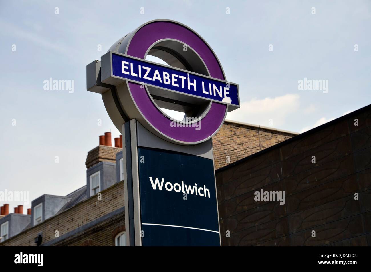 La gare de Woolwich Elizabeth Line sur l'éperon Abbey Wood dans le sud de Londres Banque D'Images