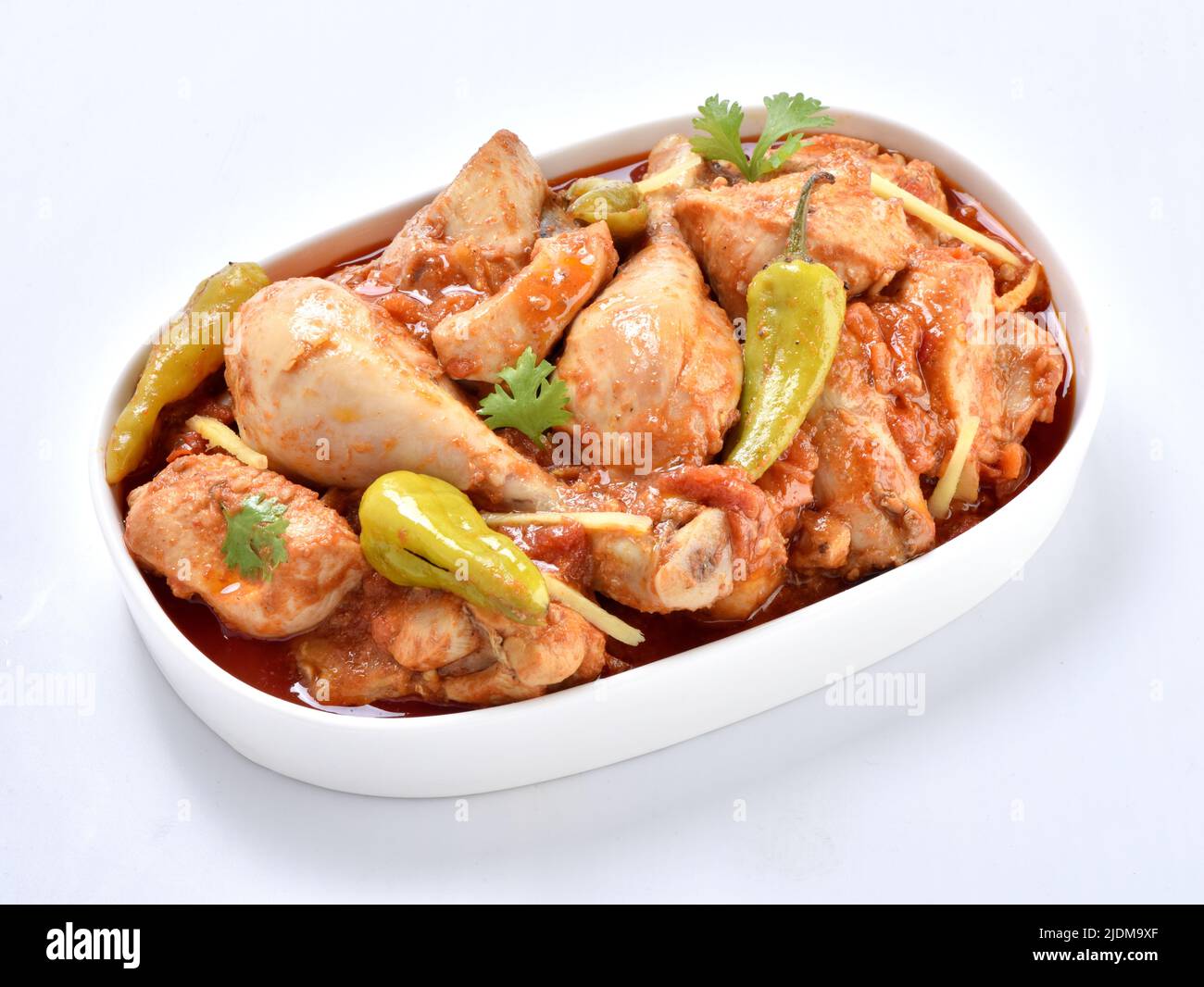 Le poulet Karahi est un délicieux ragoût de poulet. Cuits dans des tomates et des épices. Banque D'Images
