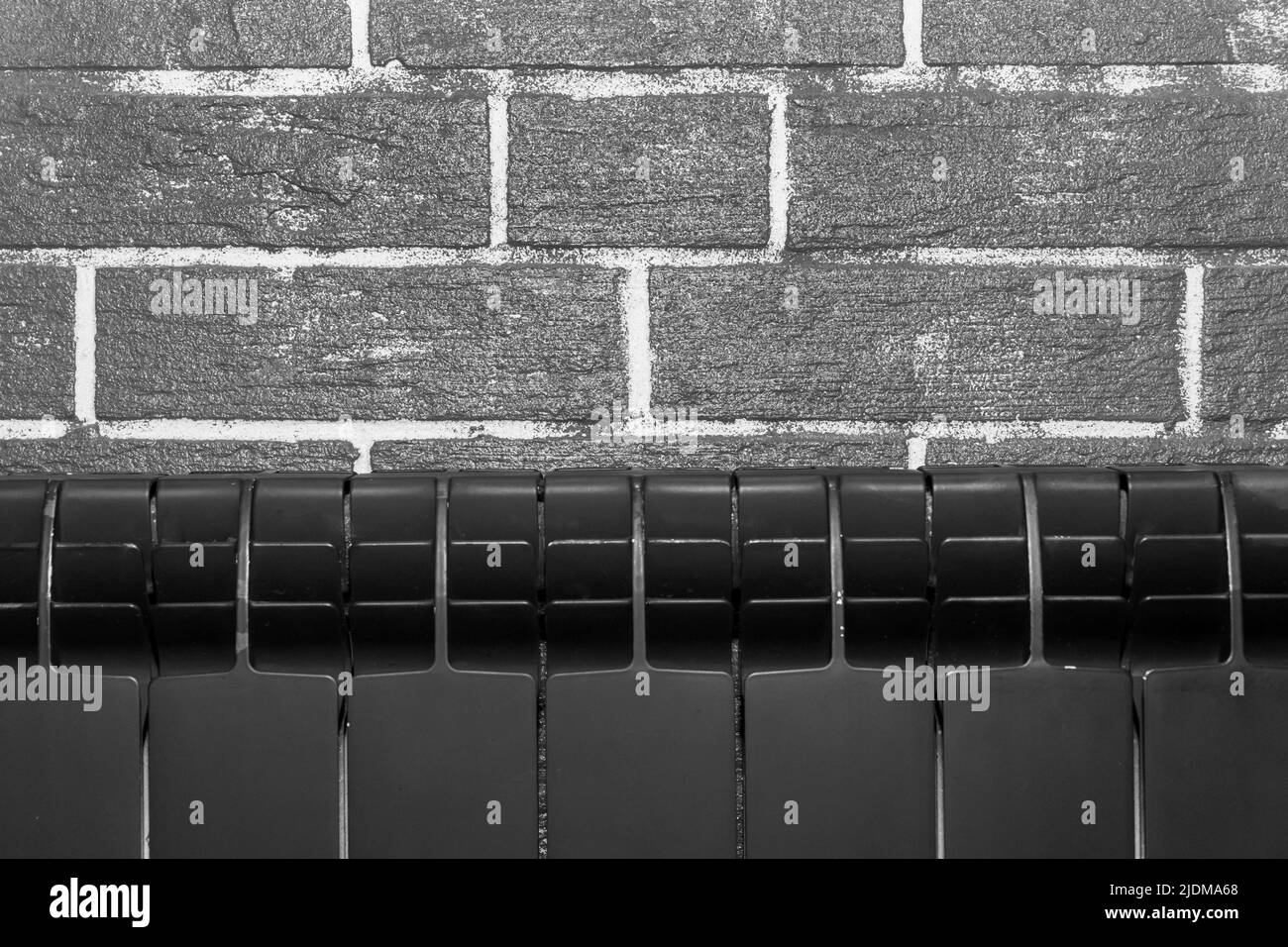 Radiateur technologie moderne de chauffage de température d'énergie. Banque D'Images