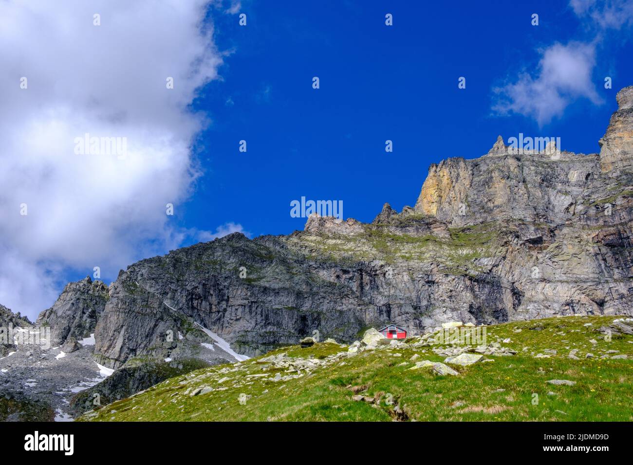 Italie Piémont Mountain Alpe Devero bivouac Combi Lanza Banque D'Images