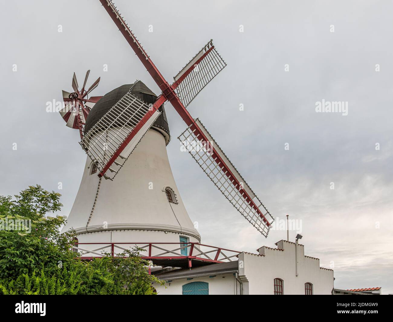 Moulin à vent de Vejle un site historique sur une colline en dehors de Vejle, Danemark, 13 juin 2022 Banque D'Images