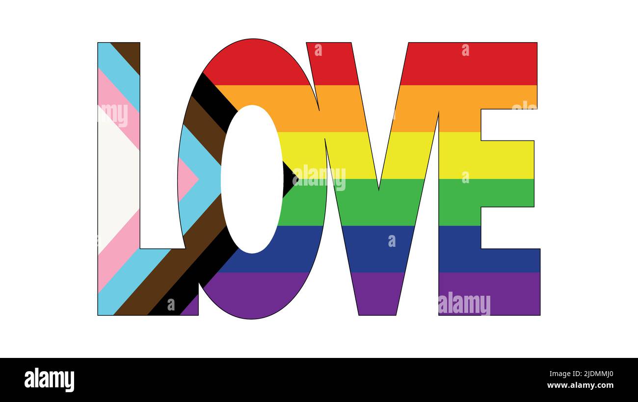 Drapeau lgbtqia Banque d'images vectorielles - Alamy