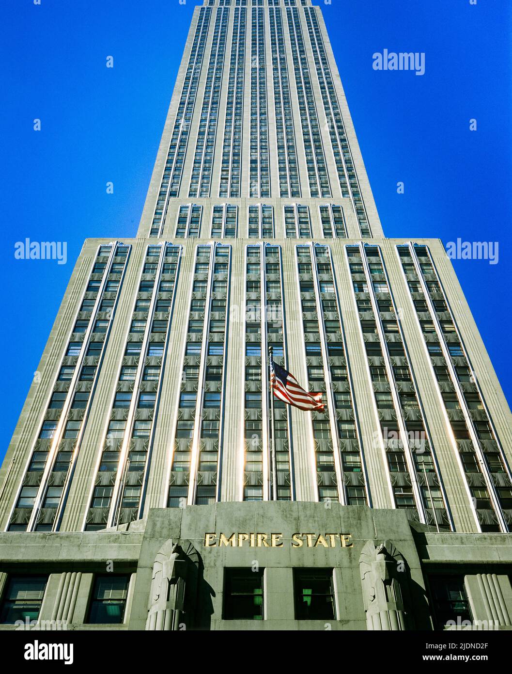 New York 1980s, Empire State Building, gratte-ciel art déco, Midtown Manhattan, New York, NYC, NY, ETATS-UNIS, Banque D'Images