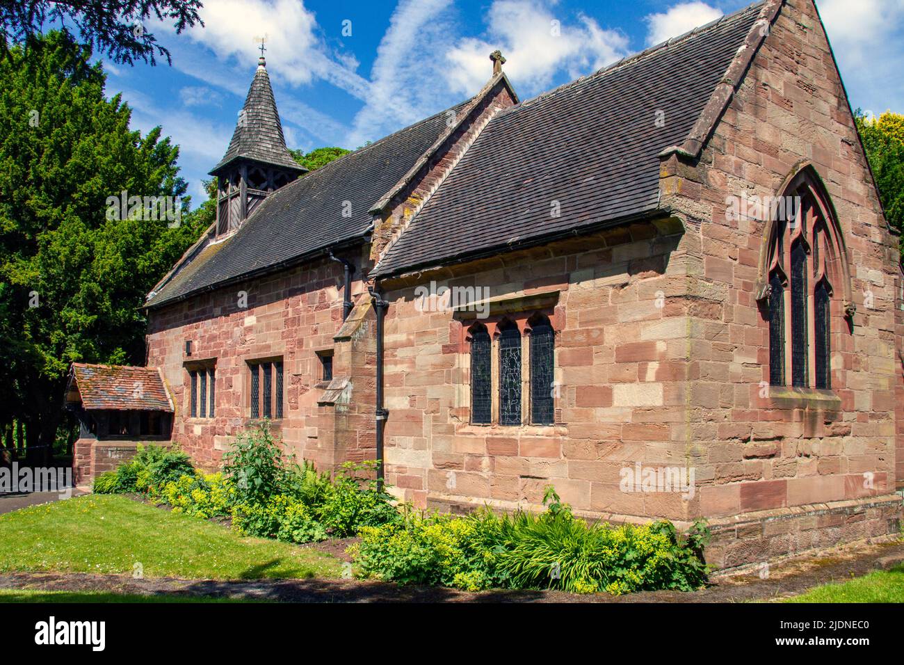 Église St Bartholomew Blurton Staffordshire Banque D'Images