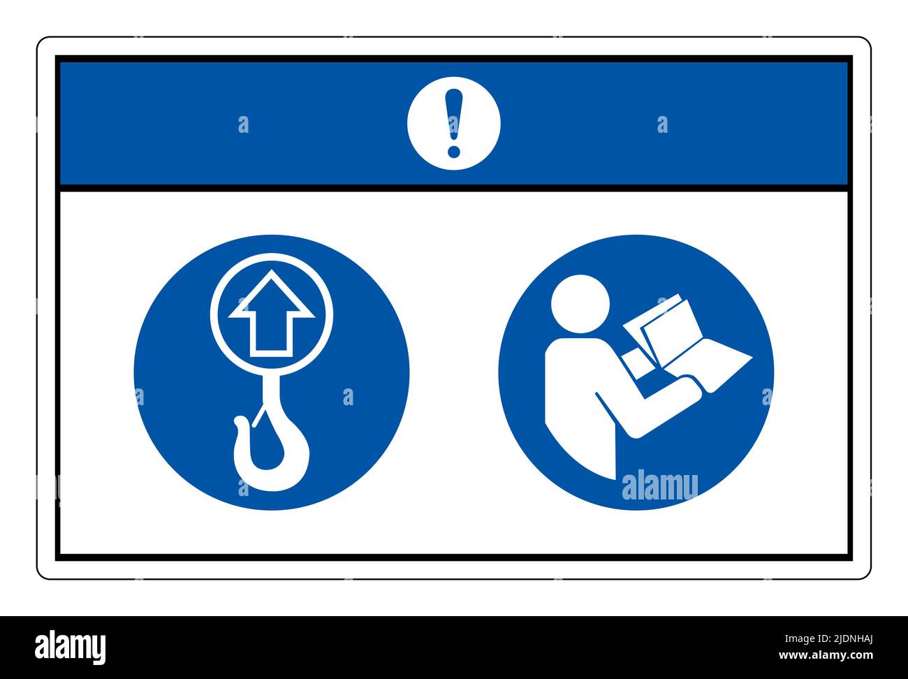 Remarquez le symbole du point de levage isoler sur fond blanc, illustration vectorielle Illustration de Vecteur