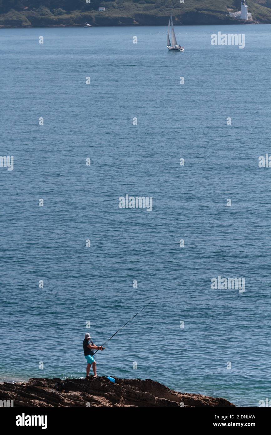 Yachts et autres embarcations de plaisance sortant et entrant dans les routes de Carrick sur la rivière FAL Banque D'Images