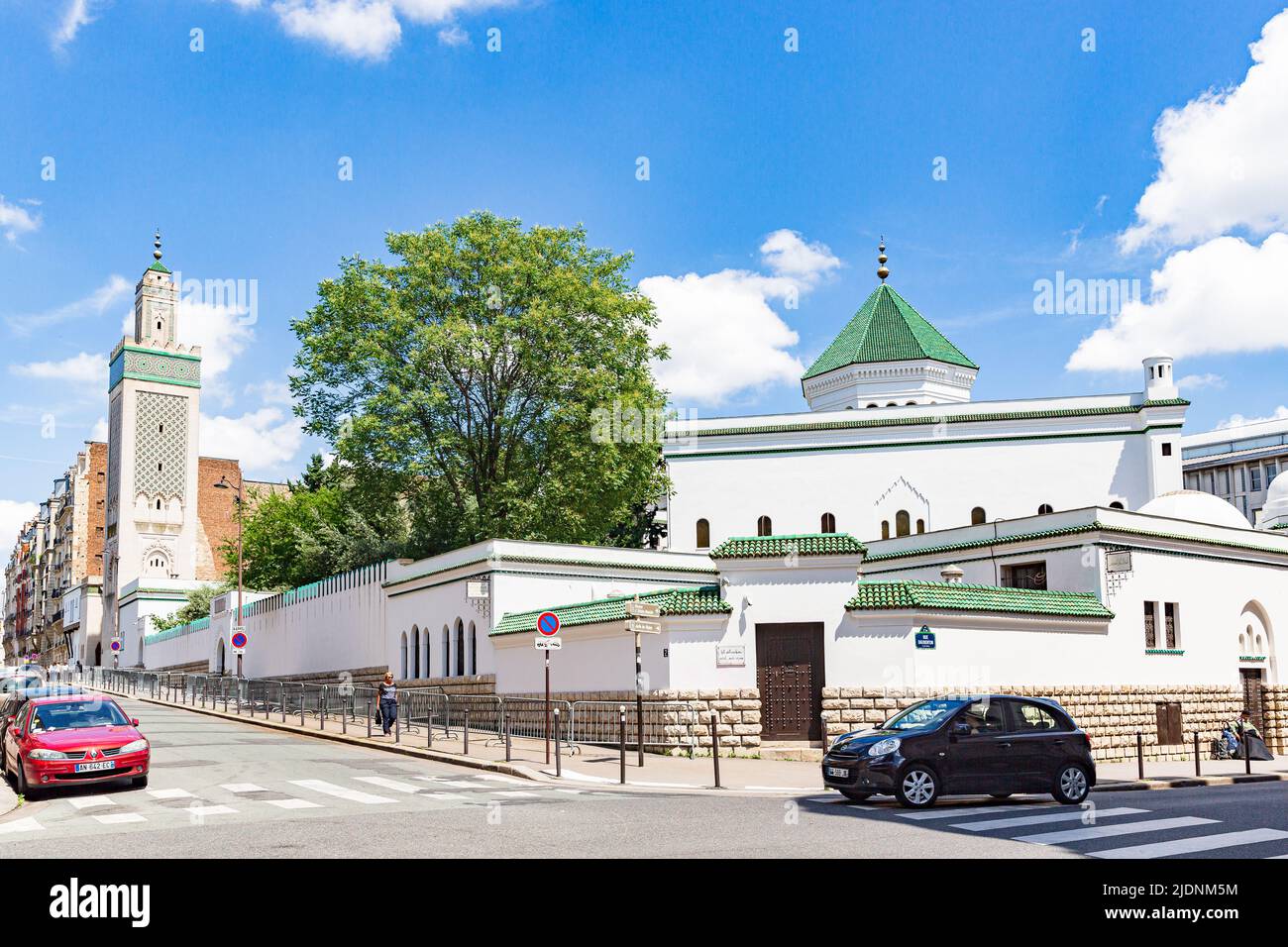 L'entrée dans le Restaurant la Mosquée de Paris. Grande Mosquée de Paris Banque D'Images
