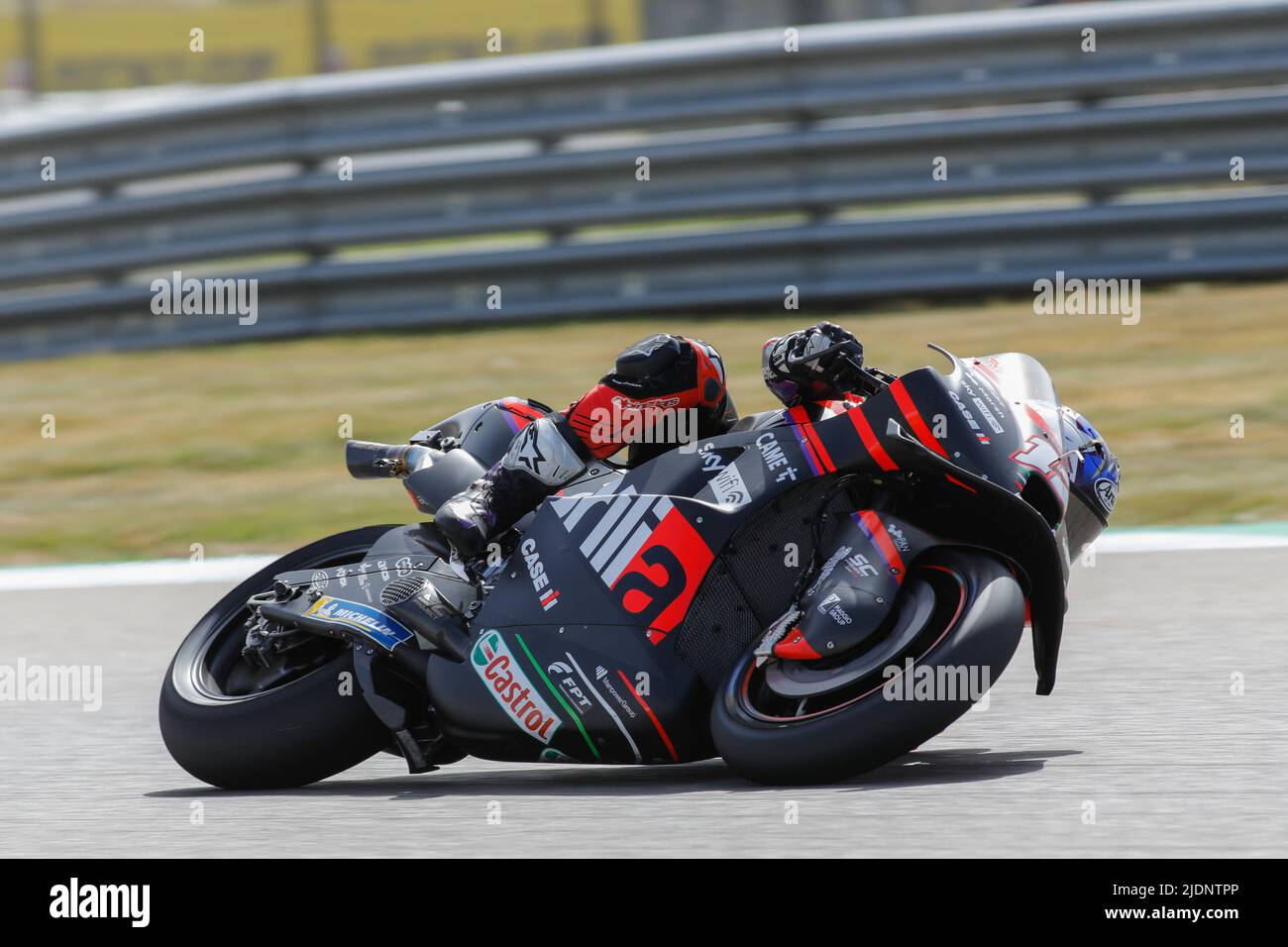 Hohenstein Ernstthal, Allemagne. 19 juin 2022. MotoGP Liqui Moly Motorrad Grand Prix Deutschland au circuit Sachsenring, Hohenstein-Ernstthal, Allemagne. Photo : #12 Maverick Vinales (SPA) d'Aprilia Racing pendant la séance d'échauffement Banque D'Images