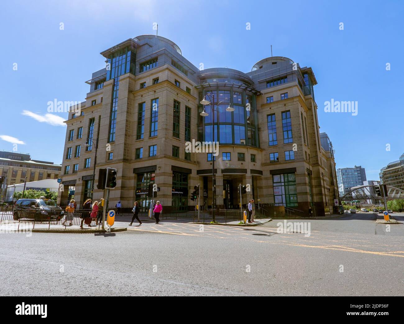 Exchange Plaza sur Lothian Road, Édimbourg, Écosse, Royaume-Uni Banque D'Images