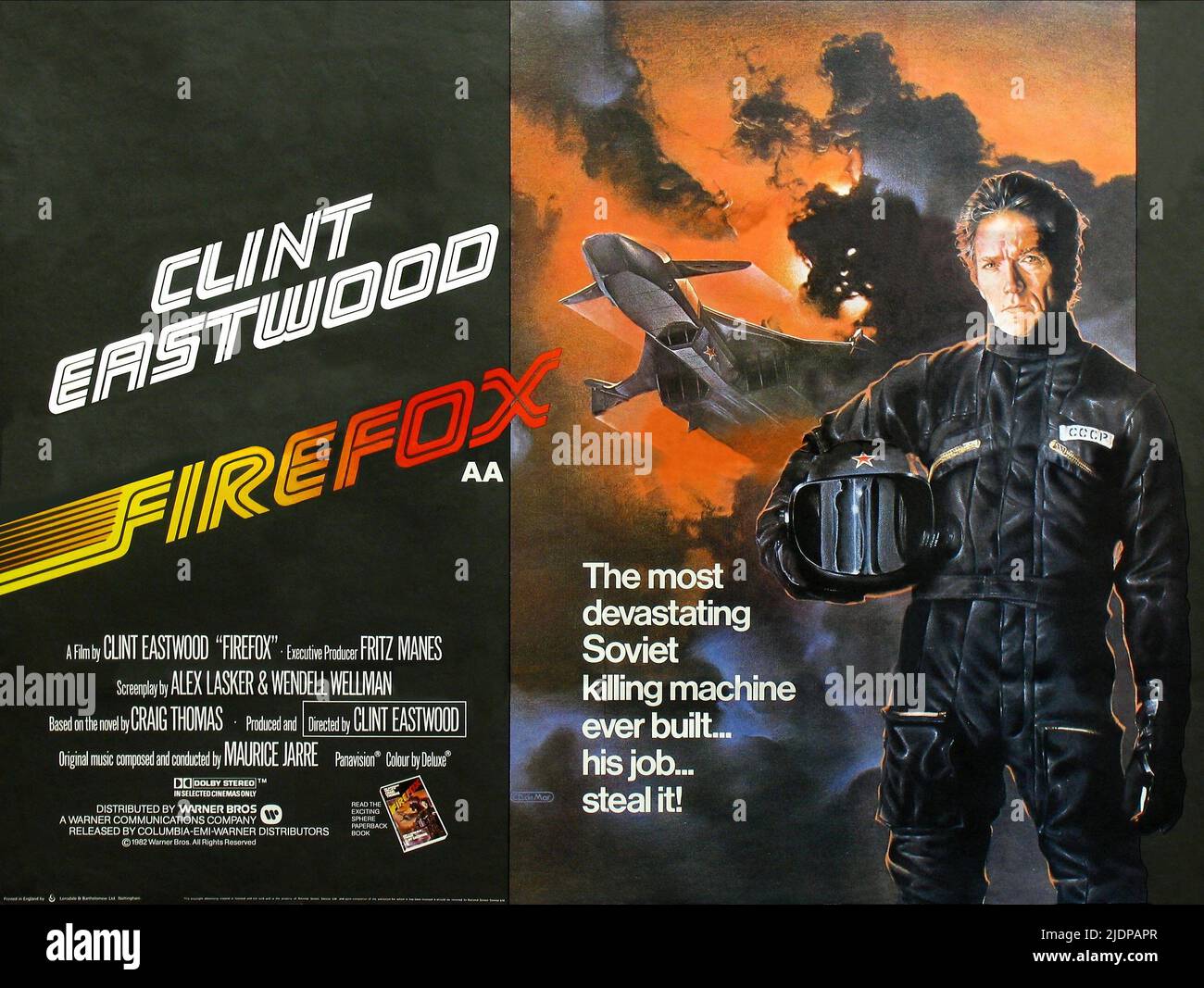 CLINT EASTWOOD POSTER, FIREFOX, 1982 Banque D'Images