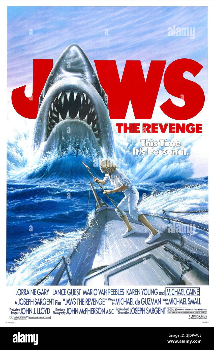 L'affiche de film, JAWS : The Revenge, 1987 Banque D'Images
