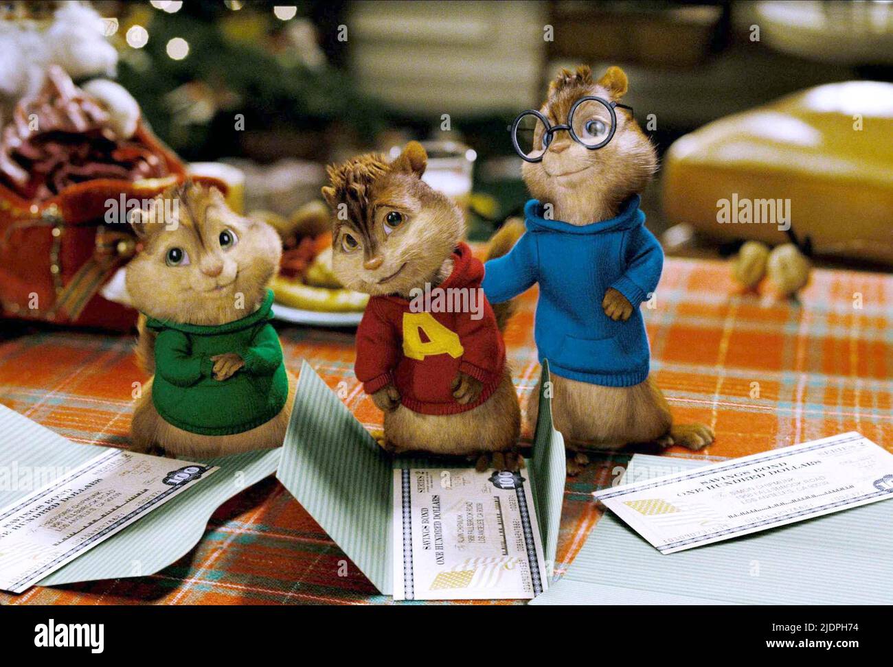 THEODORE,ALVIN,SIMON, ALVIN ET LES TAMIAS, 2007, Banque D'Images