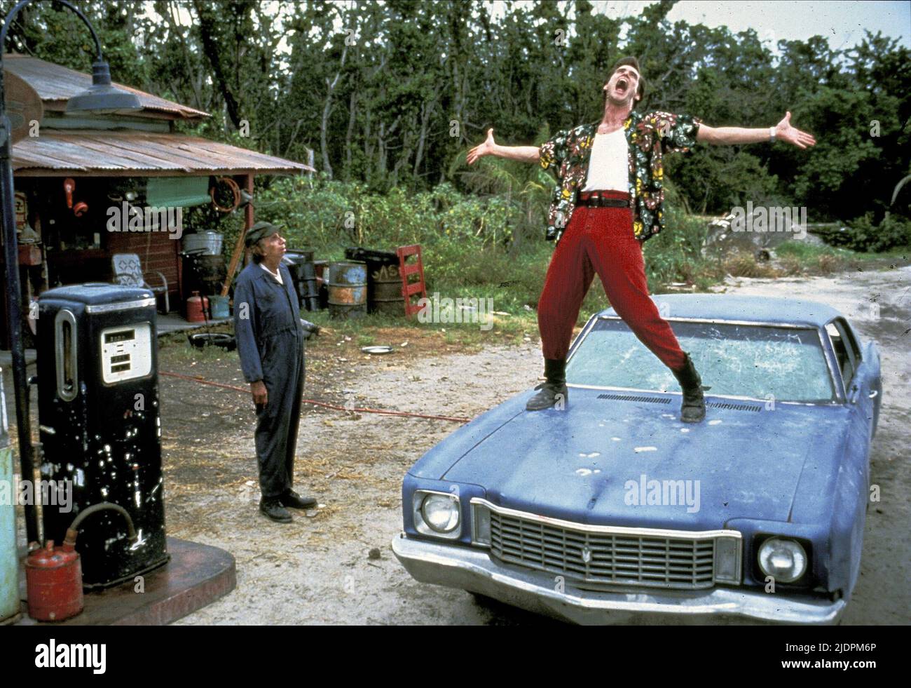 JIM CARREY, Ace Ventura : PET DETECTIVE, 1994 Banque D'Images