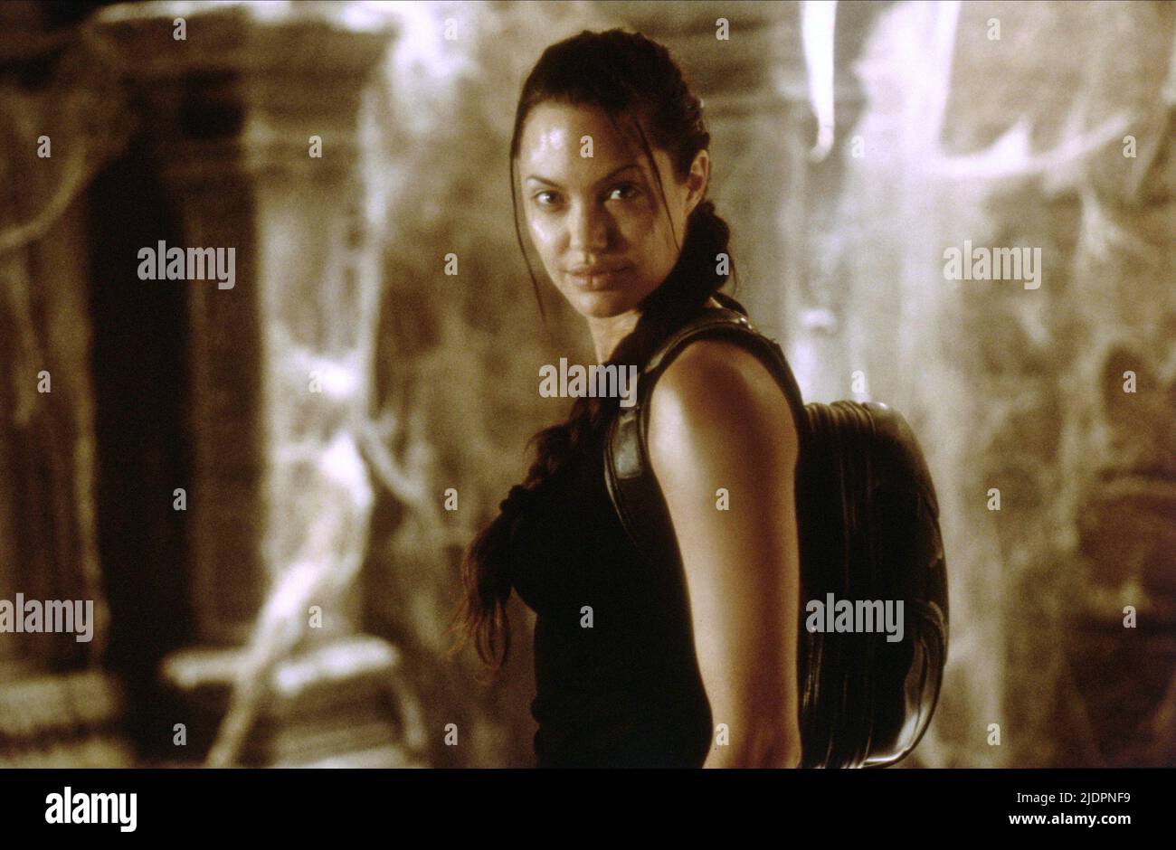 ANGELINA JOLIE, Lara Croft : TOMB RAIDER, 2001 Banque D'Images