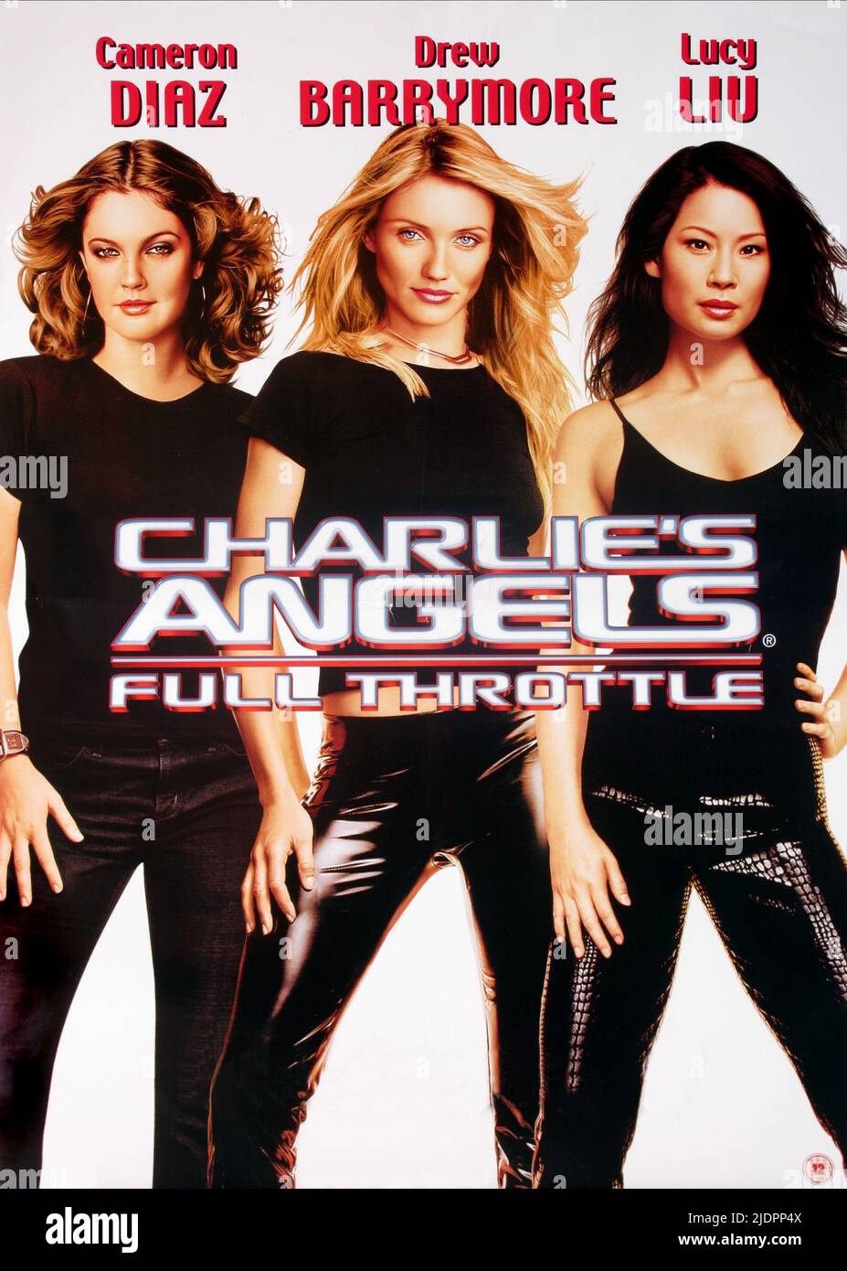 BARRYMORE,DIAZ,AFFICHE, CHARLIE'S ANGELS: PLEINS GAZ, 2003, Banque D'Images