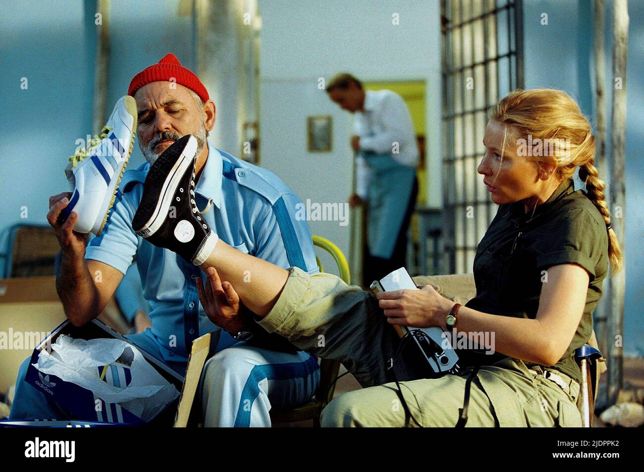 MURRAY,BLANCHETT, LA VIE AQUATIQUE AVEC STEVE ZISSOU, 2004, Banque D'Images