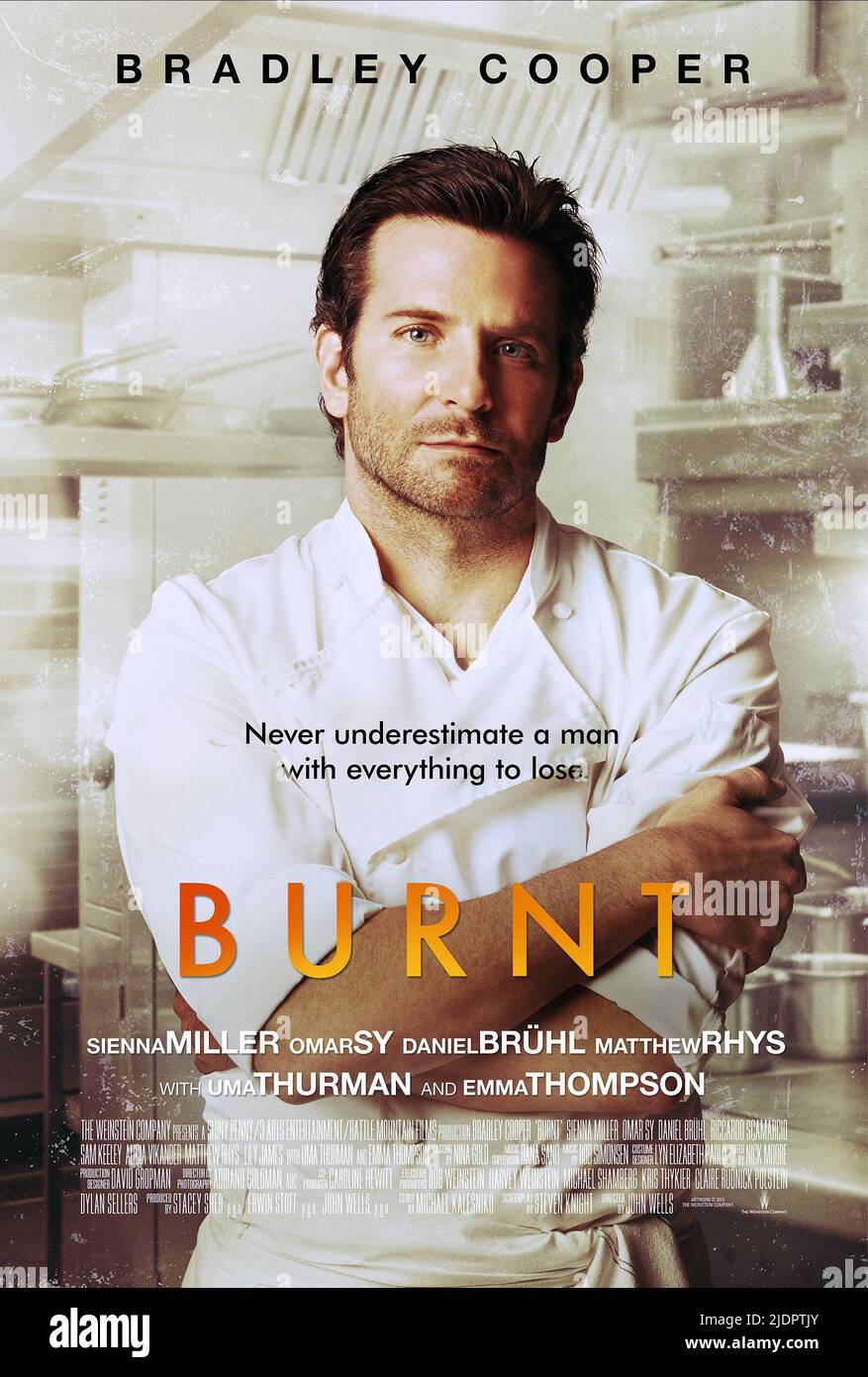 POSTER BRADLEY COOPER, BURNT, 2015, Banque D'Images