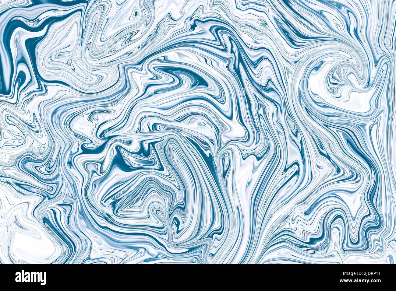 Arrière-plan à encre abstraite avec peintures bleues et blanches mélangées. Fluide conceptuel avec peinture acrylique dans une ambiance élégante. liquide marbre avec doux, frais, pu Banque D'Images