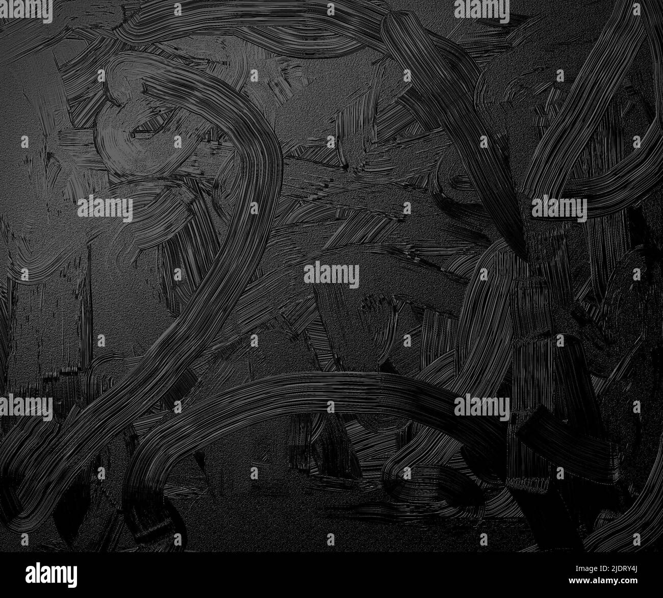 Peinture à l'huile grenée numériquement, en monochrome métallique Banque D'Images