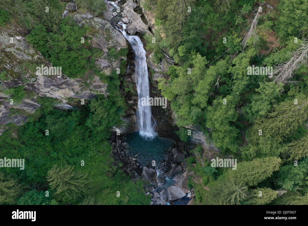 Der Kalmtaler Wasserfall im Passeiertal in Südtirol 2 Banque D'Images