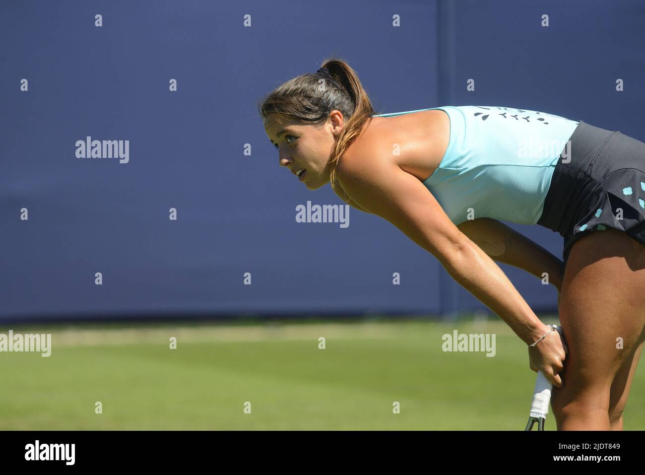 Jodie Burrage (GB) jouant au Rothesay International tennis, Devonshire Park, Eastbourne, Royaume-Uni. 20th juin 2022 Banque D'Images