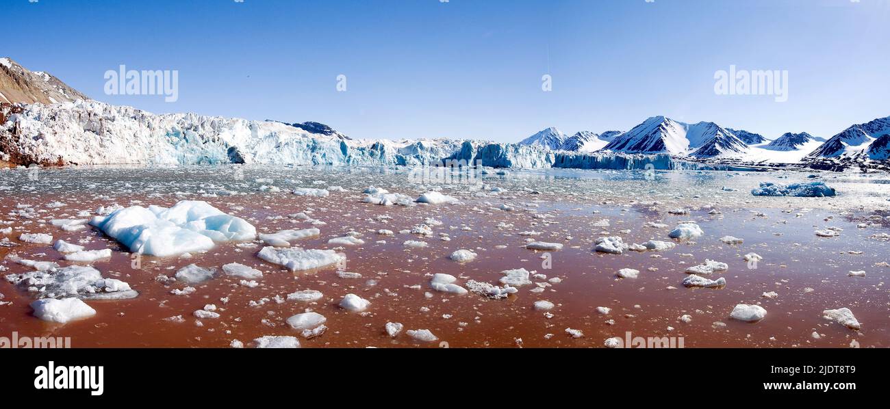 Kings glacier in kings fjord Banque de photographies et d'images à haute  résolution - Alamy