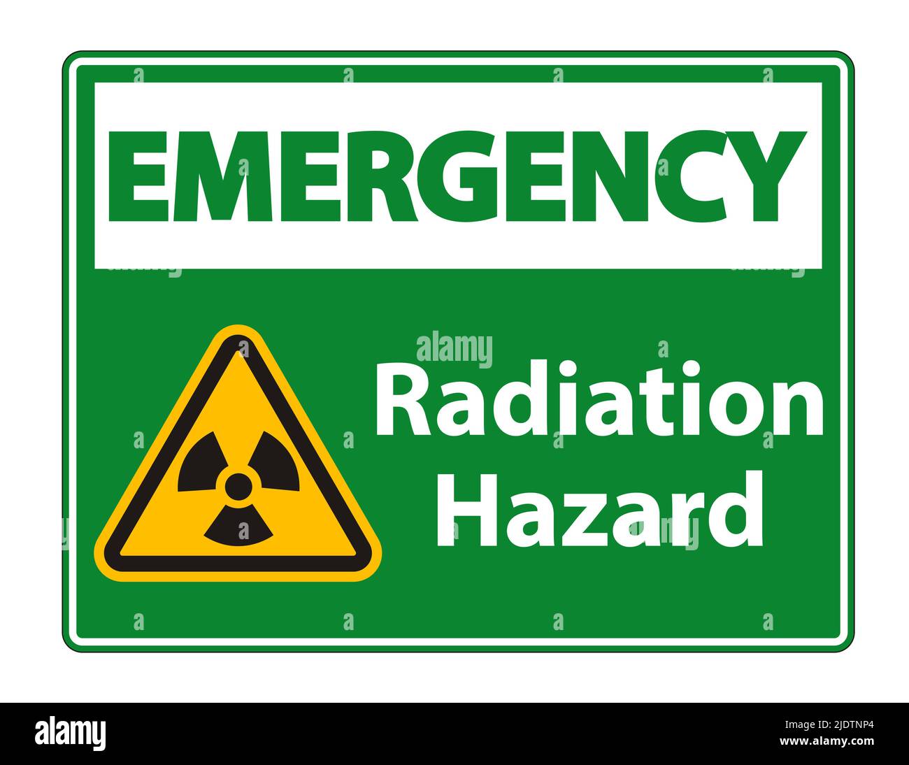 Symbole de danger de rayonnement isoler sur fond blanc, illustration vectorielle Illustration de Vecteur