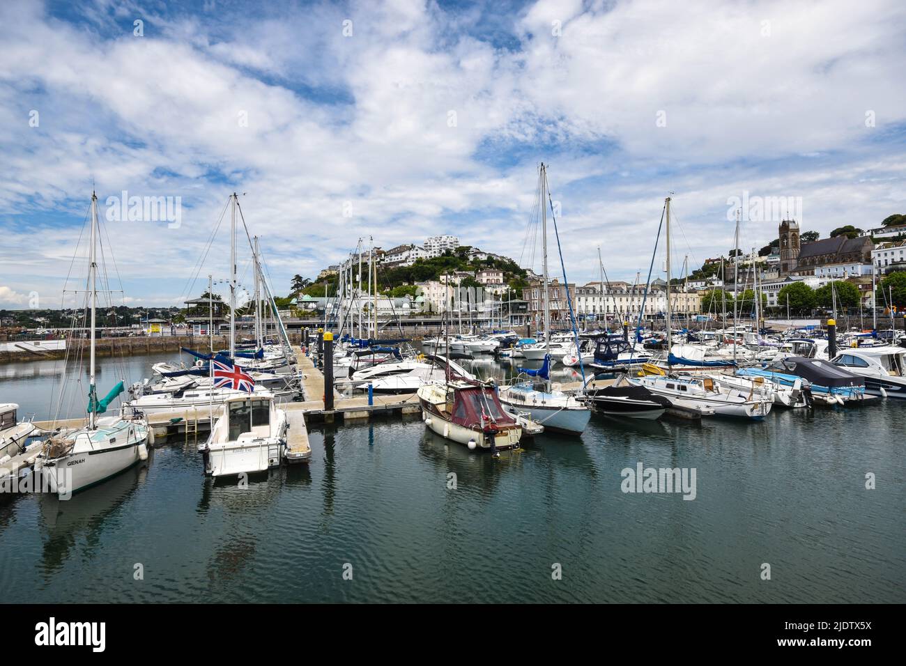 Le port de Torquay. Banque D'Images