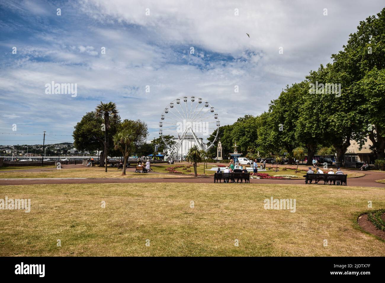 Le port de Torquay. Banque D'Images