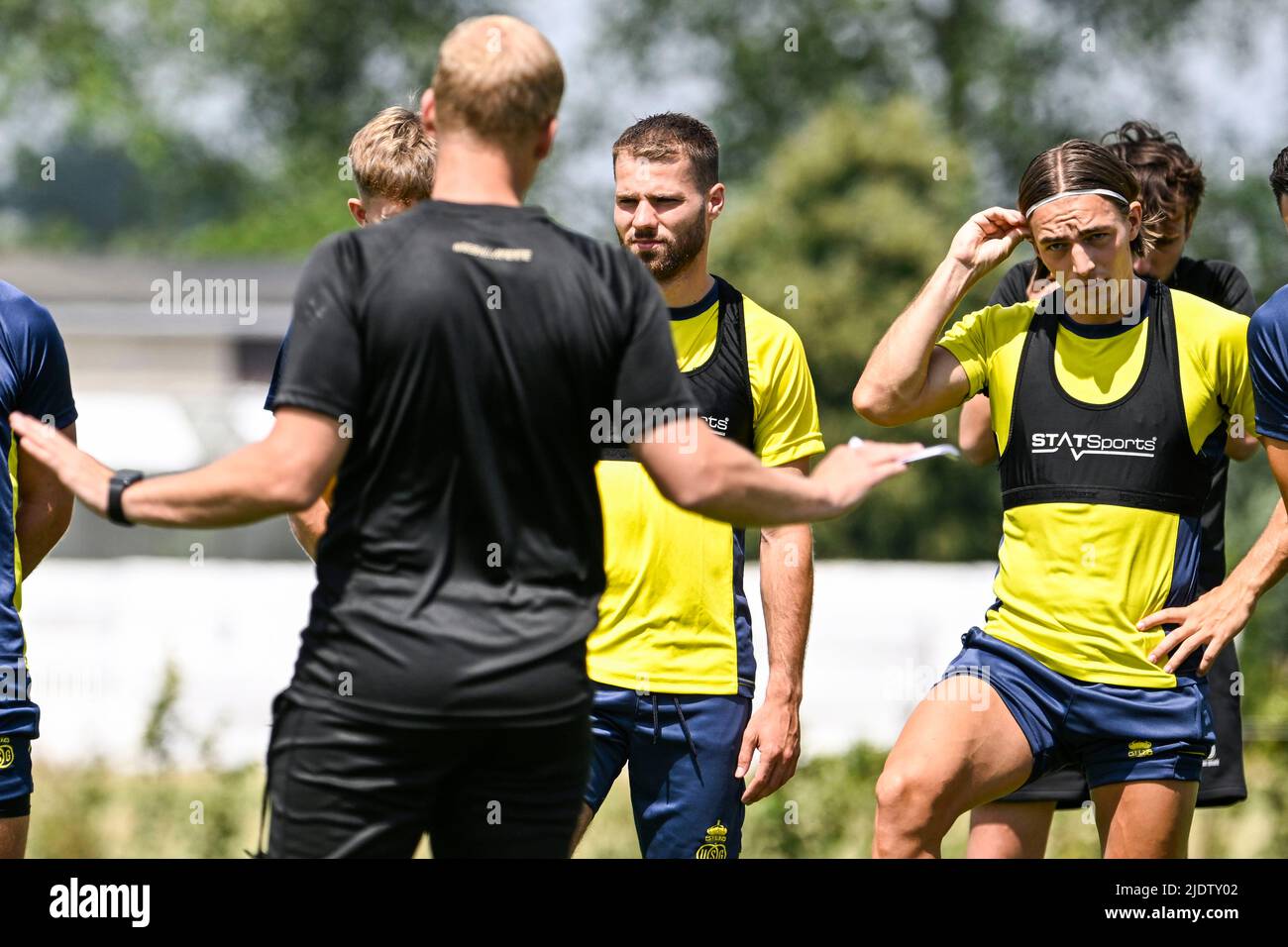 Lier, Belgique, 23 juin 2022, Casper Nielsen de l'Union photographié lors d'une session de formation en prévision de la saison 2022-2023, de l'équipe belge de football de première division Royale Union Saint-Gilloise, jeudi 23 juin 2022 à Lier. BELGA PHOTO TOM GOYVAERTS Banque D'Images