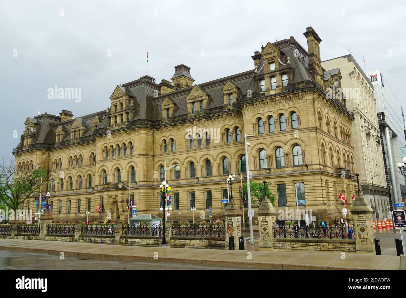 Bureau du premier ministre et du Conseil privé, édifice Langevin, Ottawa (Ontario), Canada, Amérique du Nord Banque D'Images