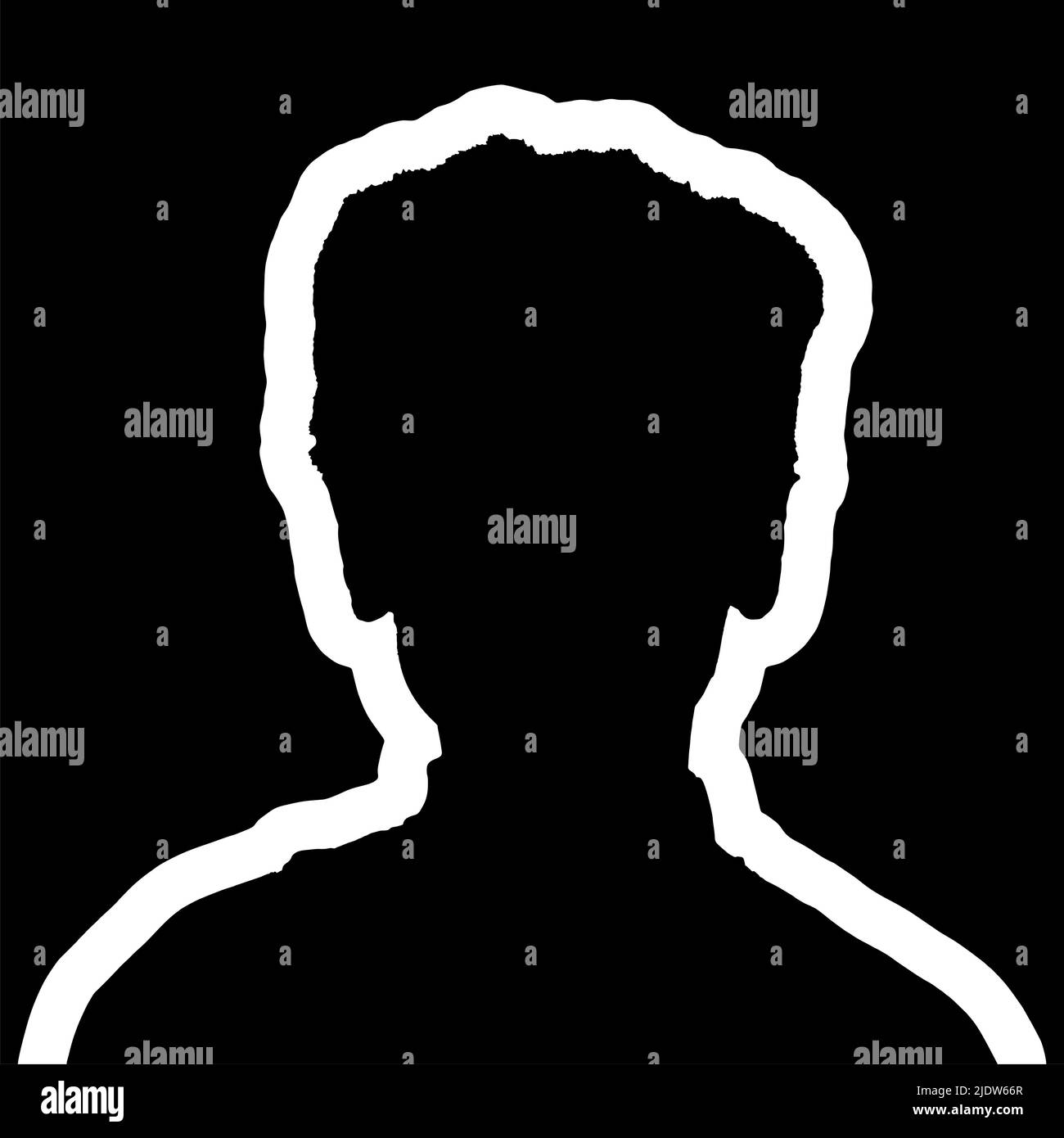 Photo de profil masculin en chapeau - vecteur Illustration de Vecteur