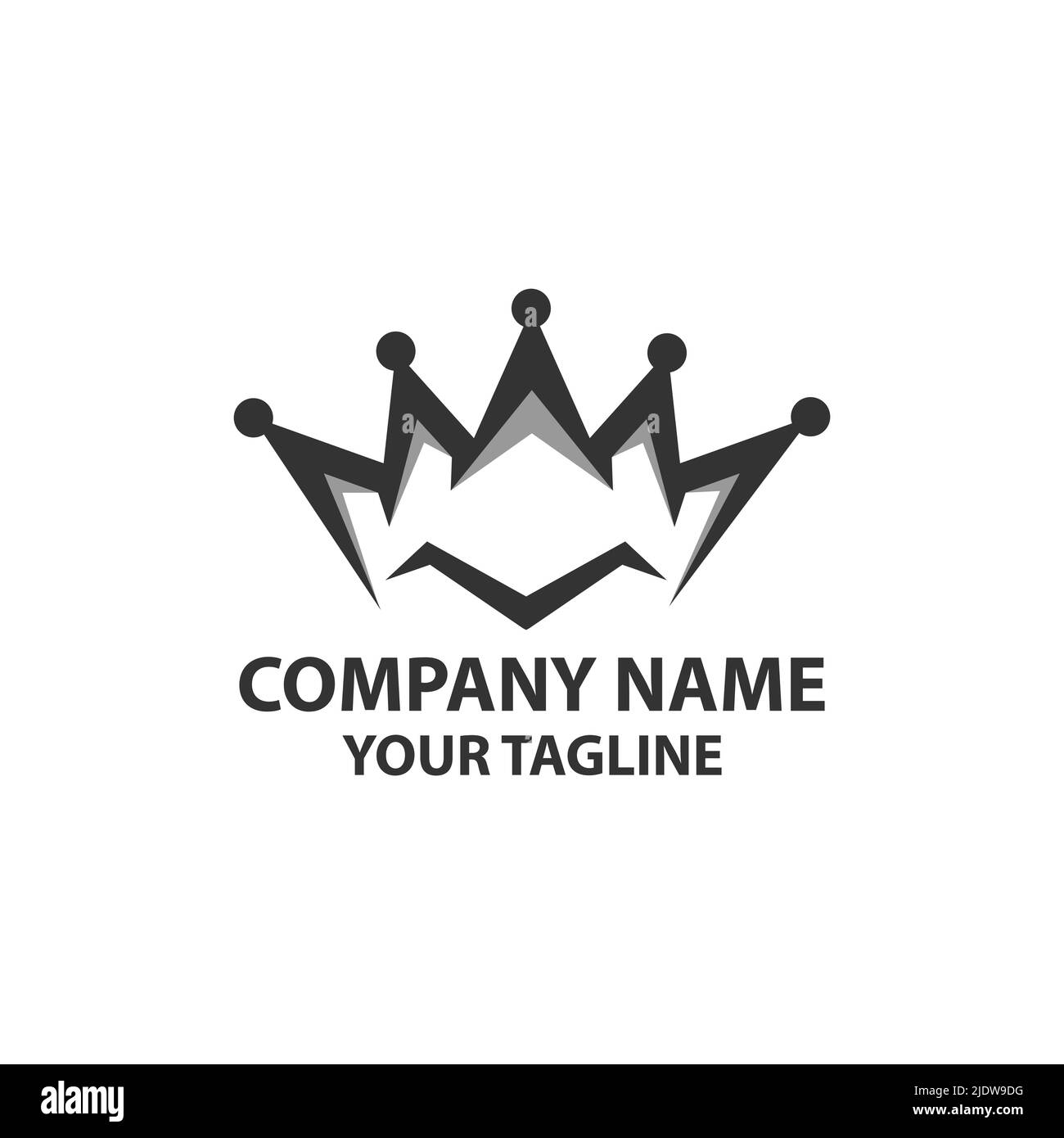 Icône couronne élégante linéaire. Hôtel, boutique, logo spa. Royal, symbole vintage de luxe de couleur dorée.EPS 10 Illustration de Vecteur