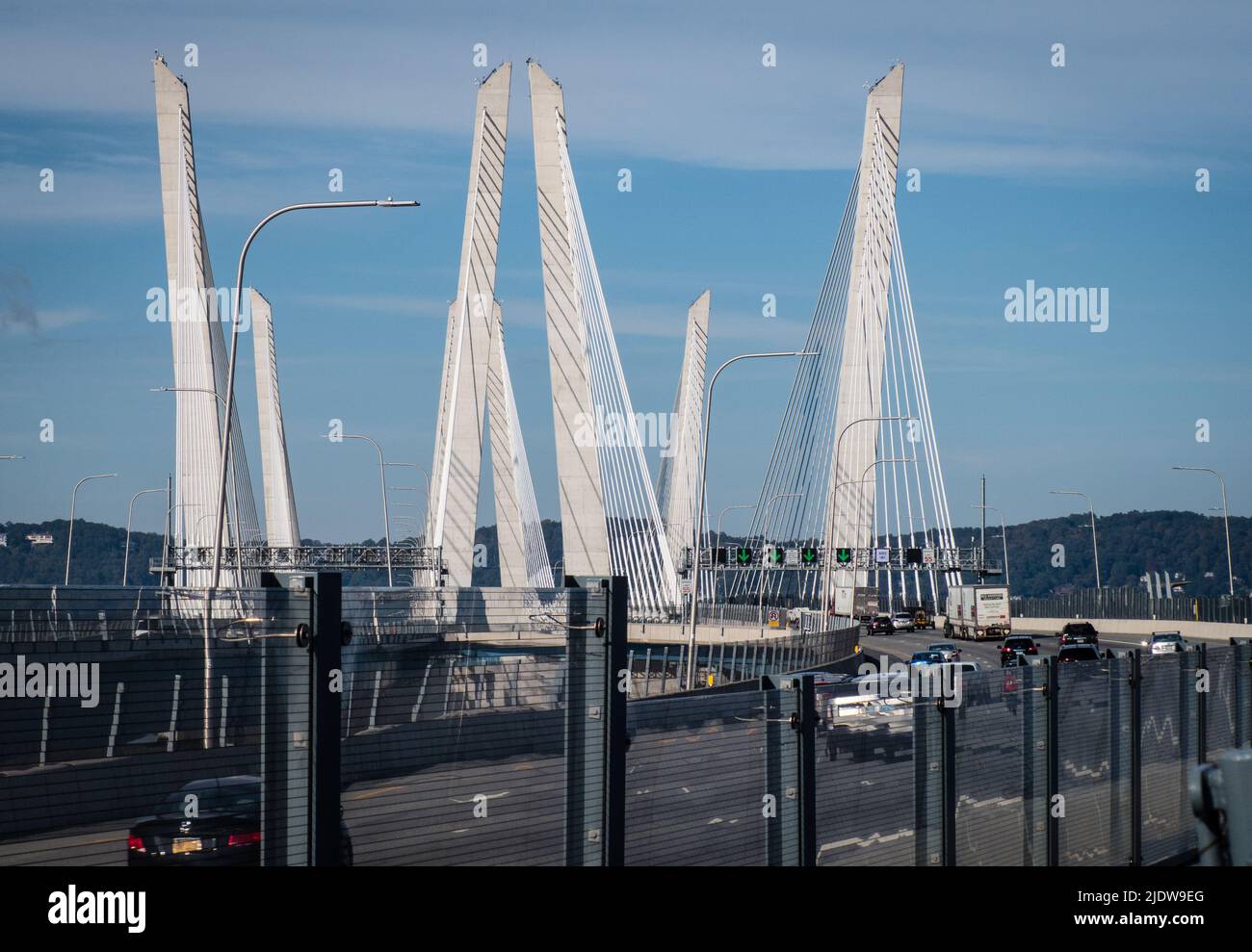 Le nouveau pont Mario Cuomo détails à Tappenzee Banque D'Images