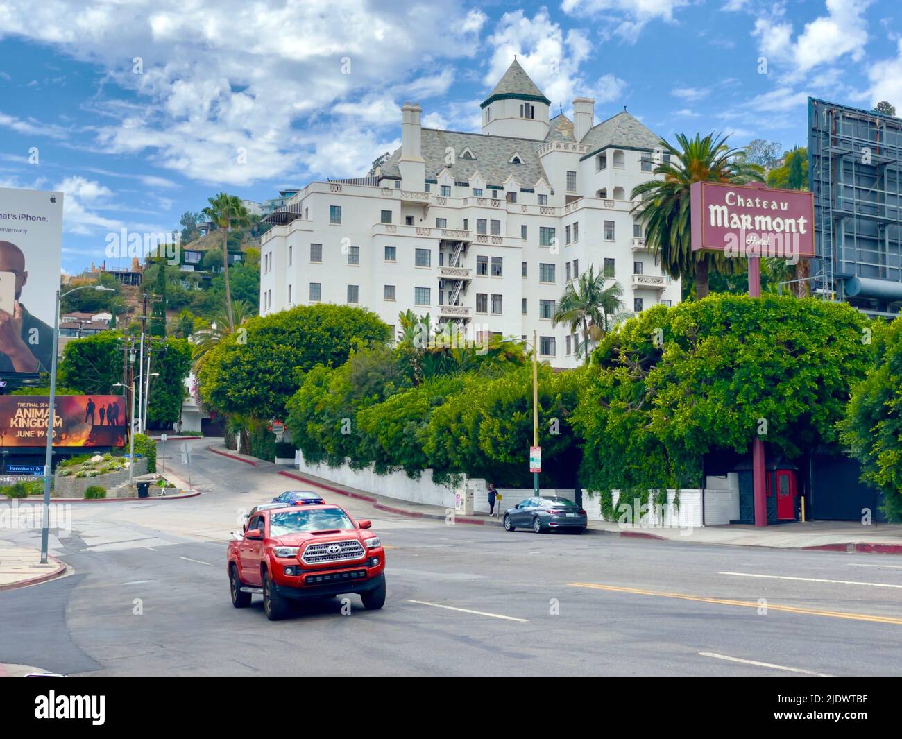 Château Marmont, hôtel, Sunset Strip, West Hollywood, Los Angeles, ENV Banque D'Images