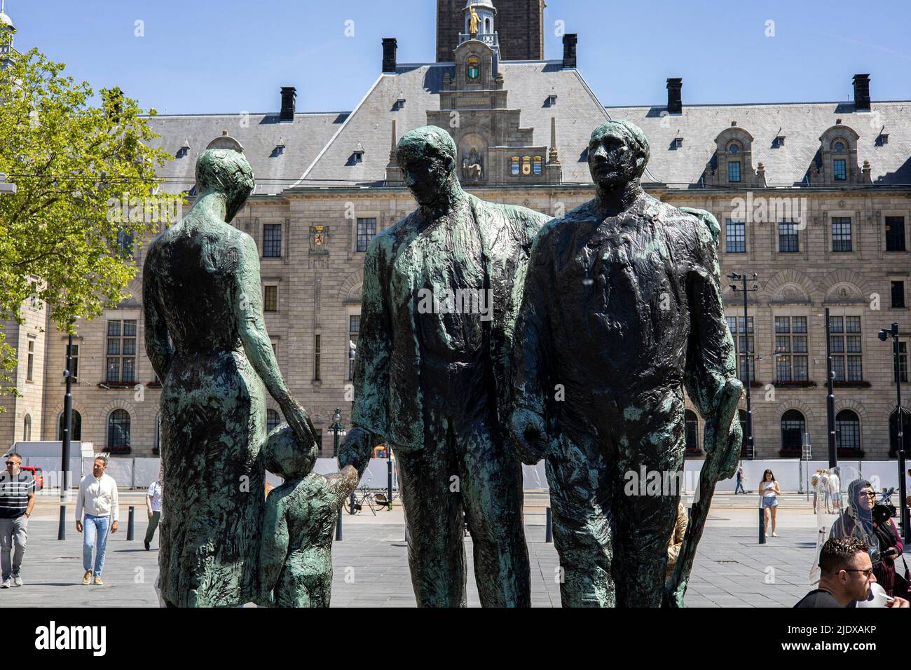 Monument aux morts (1940-45), Rotterdam le 15th juin 2022. Crédit : Lewis Mitchell Banque D'Images