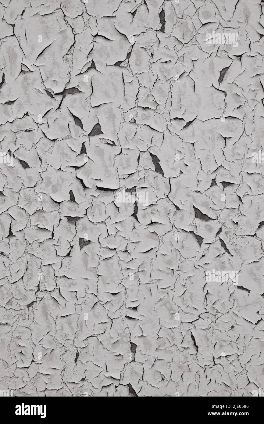 Arrière-plan abstrait peeling peinture blanche sur le mur Banque D'Images